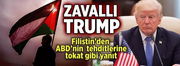 Filistinden Trumpa tokat gibi yanıt