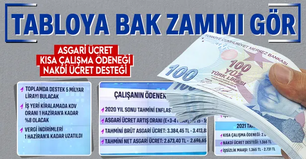 2021 Kısa Çalışma Ödeneği, Nakdi Ücret Desteği, İşsizlik Maaşı kaç lira olacak? Faruk Erdem canlı yayında açıkladı