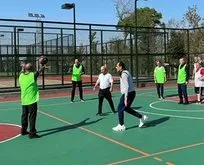 Erdoğan basketbol oynadığı anları paylaştı