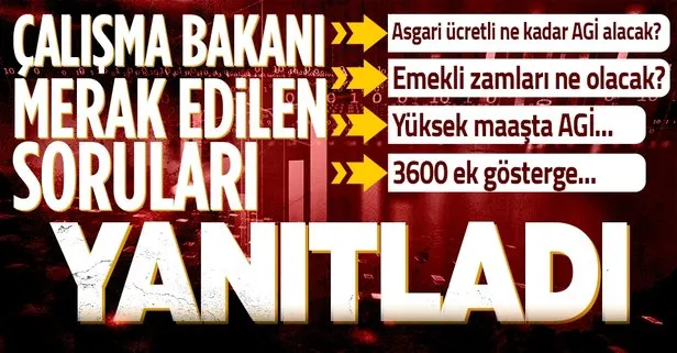 SON DAKİKA: 4253 TL 2022 yılı  asgari ücreti | Bakan Bilgin’den flaş açıklama: 4 bin 250 liranın içerisinde AGİ var! Emekli zammı