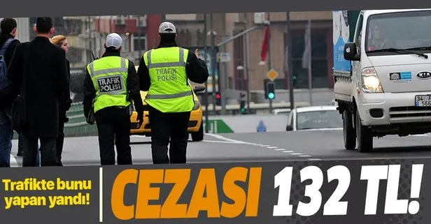 Trafikte bunu yapan yandı!