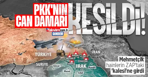 Son dakika: Bakan Akar duyurdu! Mehmetçik teröristlerin 'kale'sine girdi! Çemçö mağarasında silah ve mühimmat ele geçirildi