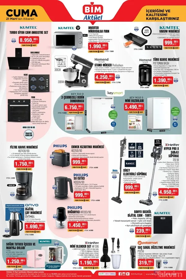 BİM'de mikrodalga fırın, çay makinesi ve çeyiz fırsatı! BİM 18-21 Mart aktüel kataloğu geldi - 16