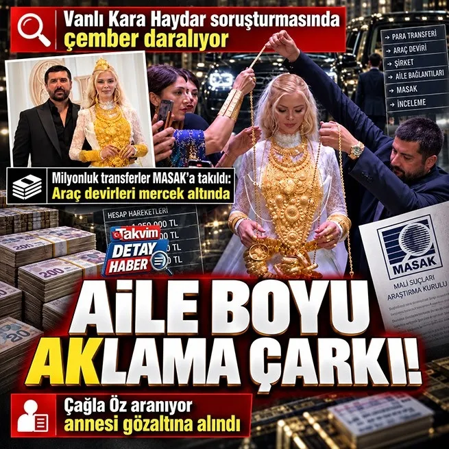 Vanlı Kara Haydar soruşturmasında yeni gelişme: Çağla Öz aranıyor, annesi Nilgün Oya gözaltında