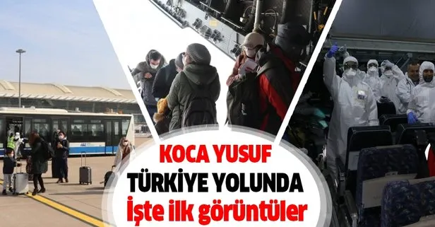 Son dakika: Türkleri taşıyan uçak Koca Yusuf Türkiye yolunda
