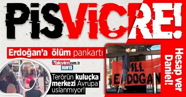 Terörün kuluçka merkezi Avrupa uslanmıyor! İsviçre’de kalleş provokasyon: Şanlı bayrağımız yakıldı Erdoğan’ı öldürün pankartları açıldı