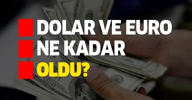 Dolar ve euro alış satış fiyatları ne kadar oldu?