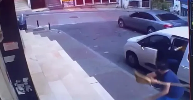 Mecidiyeköy’de akıl almaz anlar: Hırsızları süpürgeyle kovaladı