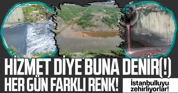 İstanbul Haramidere'den zehir akıyor! Her gün farklı bir renk! Resmen çevre katliamı!-1