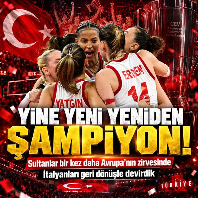 Filenin Sultanları yine Avrupa şampiyonu! Türkiye İtalyayı 3-2 yendi