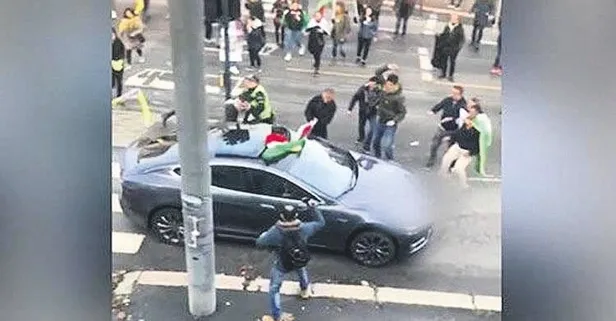 Alçaklar! PKK yandaşları, içinde bebek olan Türk ailenin aracına saldırdı