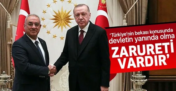 DSP Genel Başkanı Önder Aksakal Başkan Erdoğan ile görüşmesinin ardından açıklamalarda bulundu