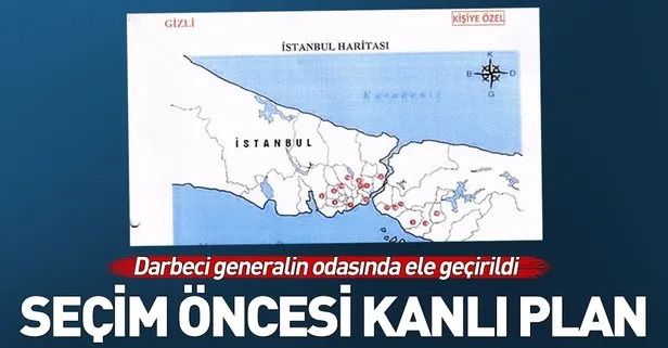 Darbeci general Sinan Sürer’in odasından ’Türkiye’yi bölme planı’ çıktı