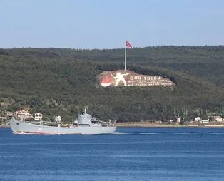 Son dakika: Rus savaş gemisi 'Saratov' Çanakkale Boğazı’ndan geçti