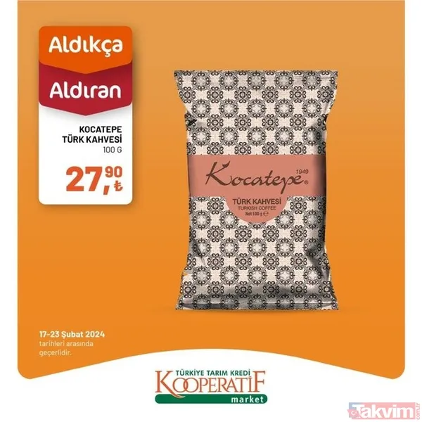 Tarım Kredi KATALOĞU 19-23 Şubat 2024 FİYAT LİSTESİ! Kooperatif market 32 üründe fiyatları indirdi! 2 katlı 6'lı kağıt havlu 54.90 TL... - 12