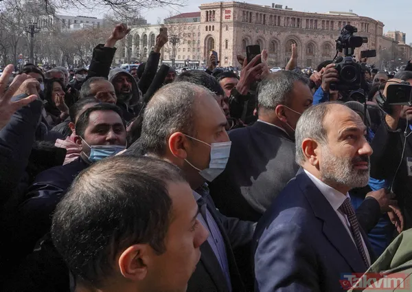 SON DAKİKA! Ermenistan'da darbe girişimi! Paşinyan sokağa indi! Son dakika fotoğrafları - 27