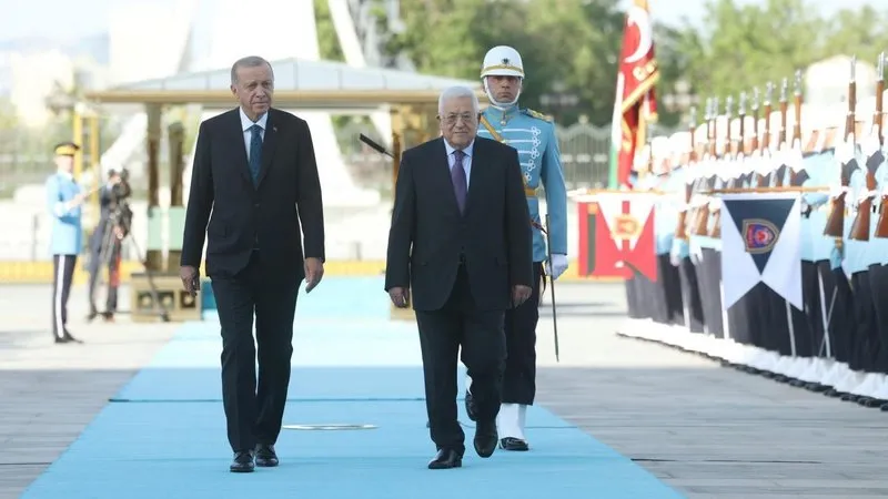Başkan Erdoğan ile Mahmud Abbas