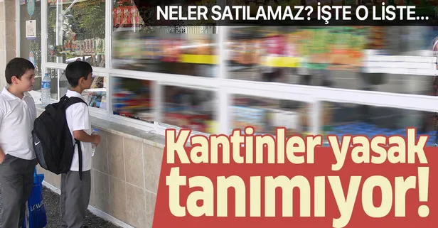 Kantinler yasak dinlemiyor! İşte satılması yasak olan ürünlerin listesi