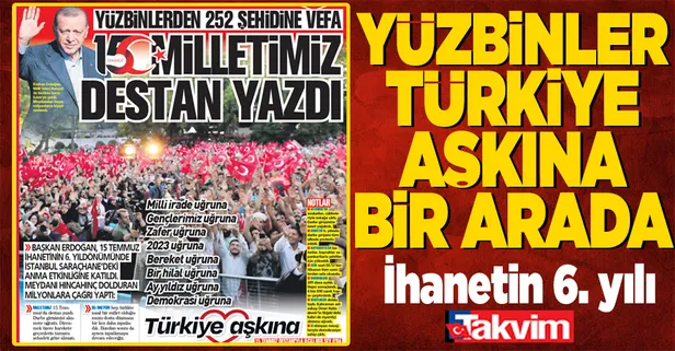 Başkan Recep Tayyip Erdoğan 15 Temmuz ihanetinin 6. yılında İstanbul'da vatandaşlara seslendi