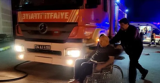 Maltepe’deki huzurevinde yangın paniği!