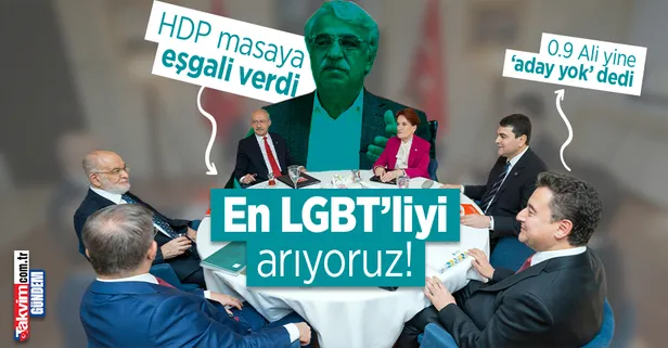 HDP 6'lı masaya Cumhurbaşkanı adayı eşgalini verdi: LGBT, eşcinsel adayı arıyoruz