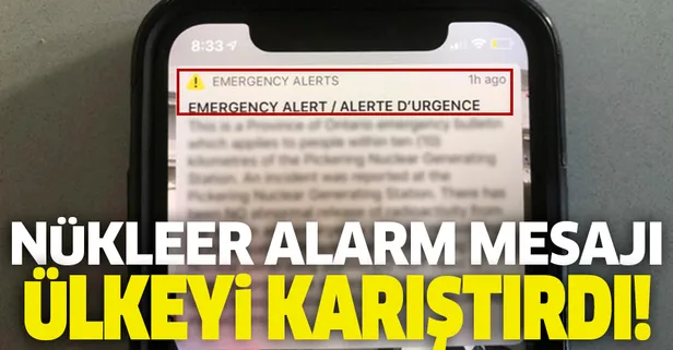 Nükleer alarm mesajı ülkeyi karıştırdı