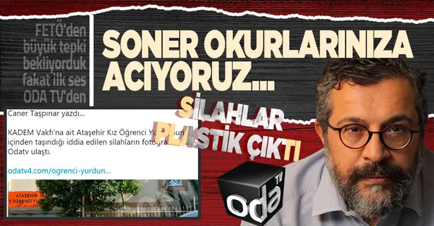 ODA TV’nin "KADEM'den gerçek silah çıktı" diye sunduğu silahlar, FETÖ'yü anlatan film setinin plastik silahları çıktı