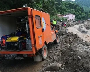 Trabzon Araklıda sel felaketinin yarattığı yıkım gün yüzüne çıktı