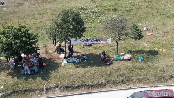 "Bu alanda kesim yasak" afişinin altında kaçak olarak kurban kesimi yaptılar - 8