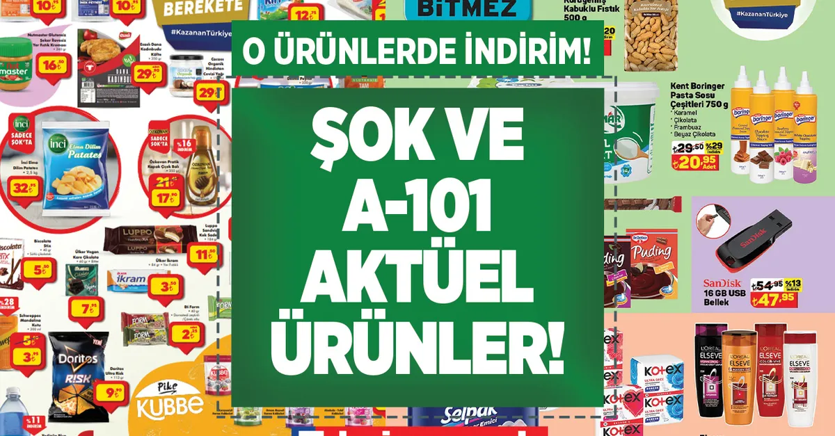 2 market indirim yarışına girdi! Bakın kazanan kim oldu! ŞOK ve A101 aktüel kataloğunda neler var? Sıvı yağ, tuvalet kağıdı, süt, şeker...