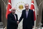 Başkan Erdoğan, AYM Başkanı Kadir Özkaya’yı Cumhurbaşkanlığı Külliyesinde kabul etti