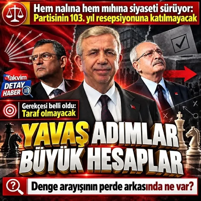 Mansur Yavaş yine hem nalına hem mıhına: CHP’nin 103. yıl kutlamalarında yok