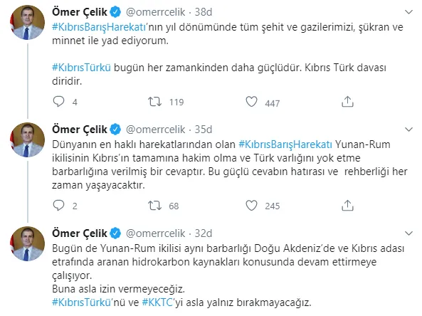 AK Parti'den Kıbrıs Barış Harekatı açıklaması: Asla yalnız bırakmayacağız!-1