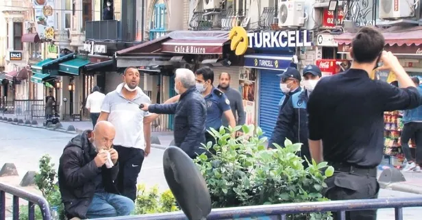 İstanbul'da ilginç olay! Arbedeye aldırış etmeden dürüm yedi (Yaşam haberleri)