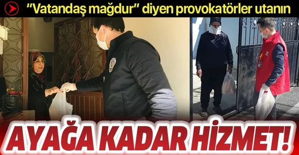 Vefa grupları ev ev ekmek dağıtımına başladı