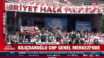 Kemal Kılıçdaroğlu CHP Genel Merkezi'nde