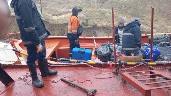 Türk Gemisi Kerç Boğazı'nda karaya oturdu!