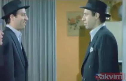 Yeşilçam Filmlerinden Birbirinden İlginç Film Hataları "Gerzek Şaban" Filminde Kemal Sunal'ın İkizini Oynayan Dublörün Bıyıkları Görünüyor.