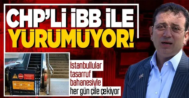 CHP’li İBB ile toplu taşıma yürümüyor! İstanbulluların ’yürüyen merdiven’ çilesi