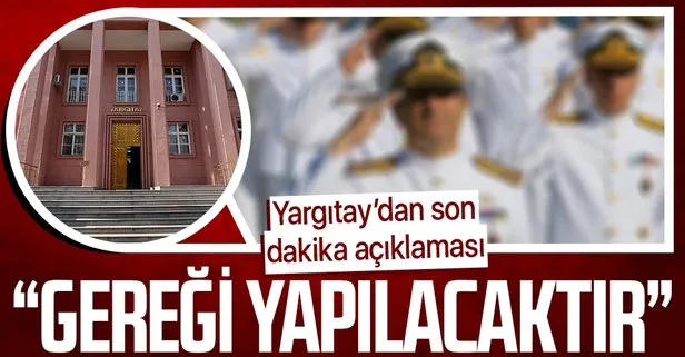 Yargıtay'dan 104 amiralin darbe imalı bildirisine tepki