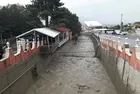 Erzincan'da yağış sonrası sel!