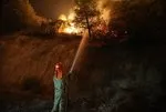 Denizli’deki 5 günlük yangın köyün kapısına dayandı