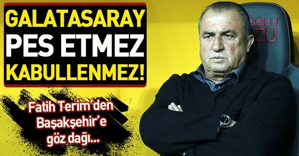 Fatih Terim’den iddialı açıklamalar: Galatasaray pes etmez,kabullenmez