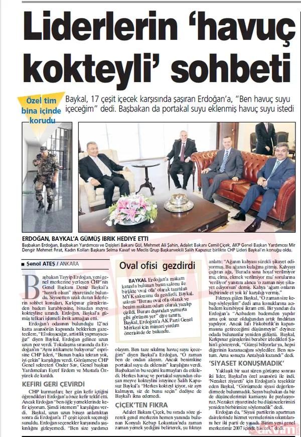 Başbakan Erdoğan'dan Başkan Erdoğan'a... CHP'ye ziyaretin dünü ve bugünü! Altı Ok önünde tarihi kare: Baykal'la havuç kokteyli sohbet - 14