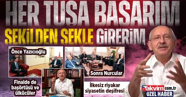 Adaylık için çırpınan Kılıçdaroğlu ’her tuşa basar, şekilden şekle girerim’ modunda! Riyakar ’başörtüsü’ siyasetinin deşifresi