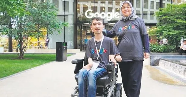 Serebral palsi hastası Muratcan Çiçek Google’da burs kazandı
