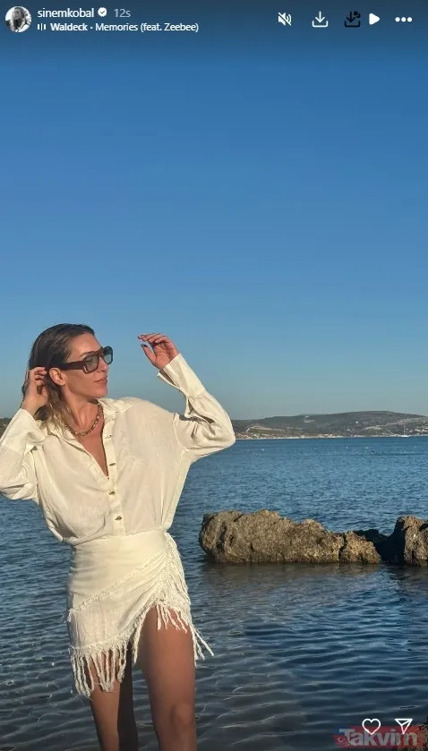 Deniz kızları diyarı... Kenan İmirzalıoğlu'nun biricik eşi Sinem Kobal'dan anneli kızlı tatil paylaşımı - 7