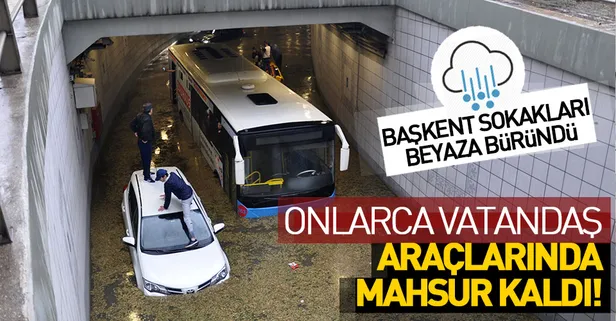 Ankara'da şiddetli yağış
