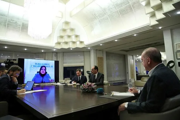 Son dakika: Başkan Erdoğan, Kabine üyeleriyle video konferans yöntemiyle görüştü-1