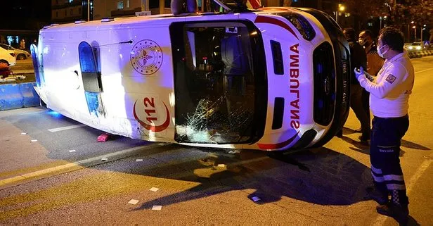 Taksi ile ambulans çarpıştı: Çok sayıda yaralı var